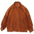 Vintage Herren Wildlederjacke IT 54 2XL Braunes Leder