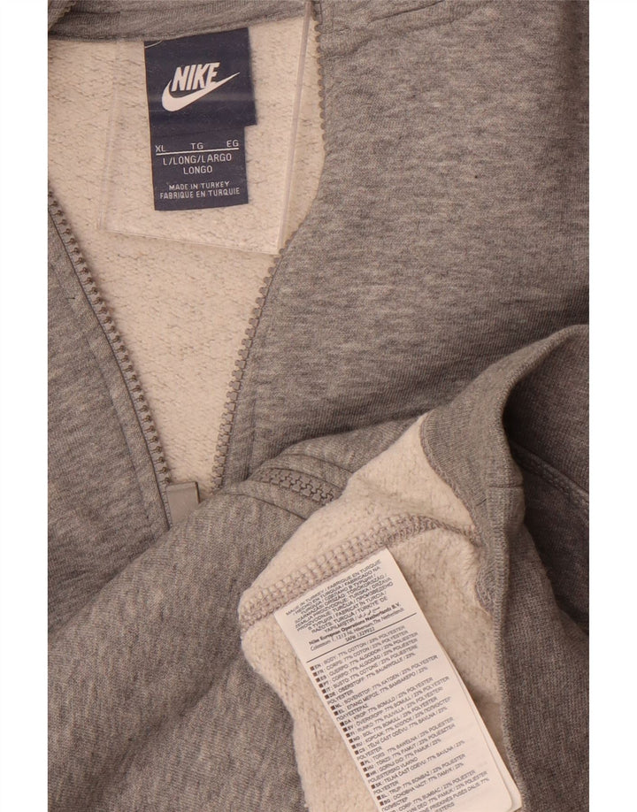 Nike Herren-Trainingsanzug-Top-Jacke XL aus grauer Baumwolle