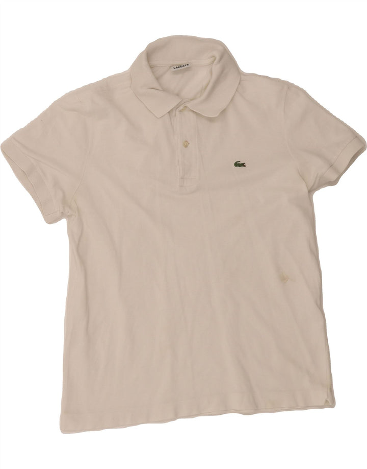 LACOSTE Mens Polo Shirt Size 4 Medium White Cotton Vintage Lacoste and Second-Hand Lacoste from Messina Hembry 