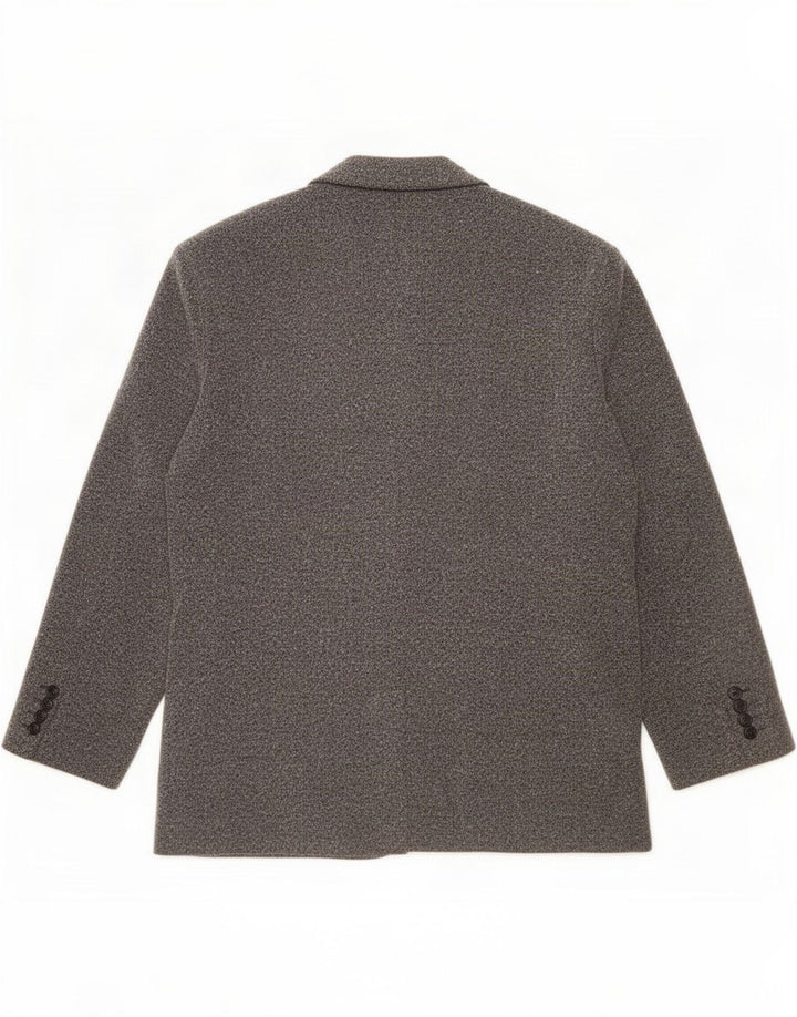 Marks & Spencer Herren-Blazer, kurz, mit 3 Knöpfen, Gr. 42, Größe L, Grau meliert