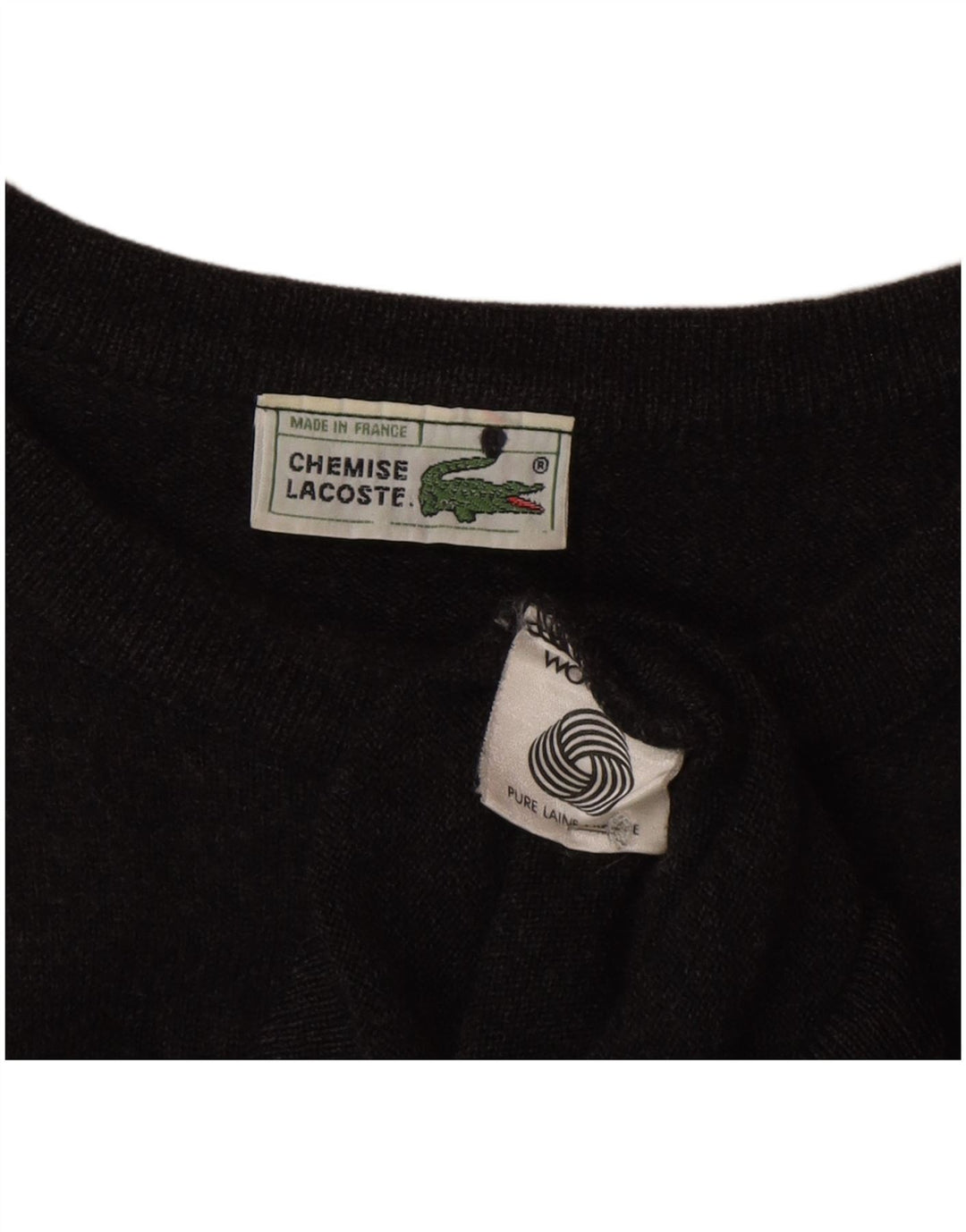 Lacoste Herren-Pullover mit Rundhalsausschnitt, Größe 8 3XL, graue Wolle