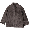 Vintage Damen Lederjacke IT 44 Mittelschwarzes Leder
