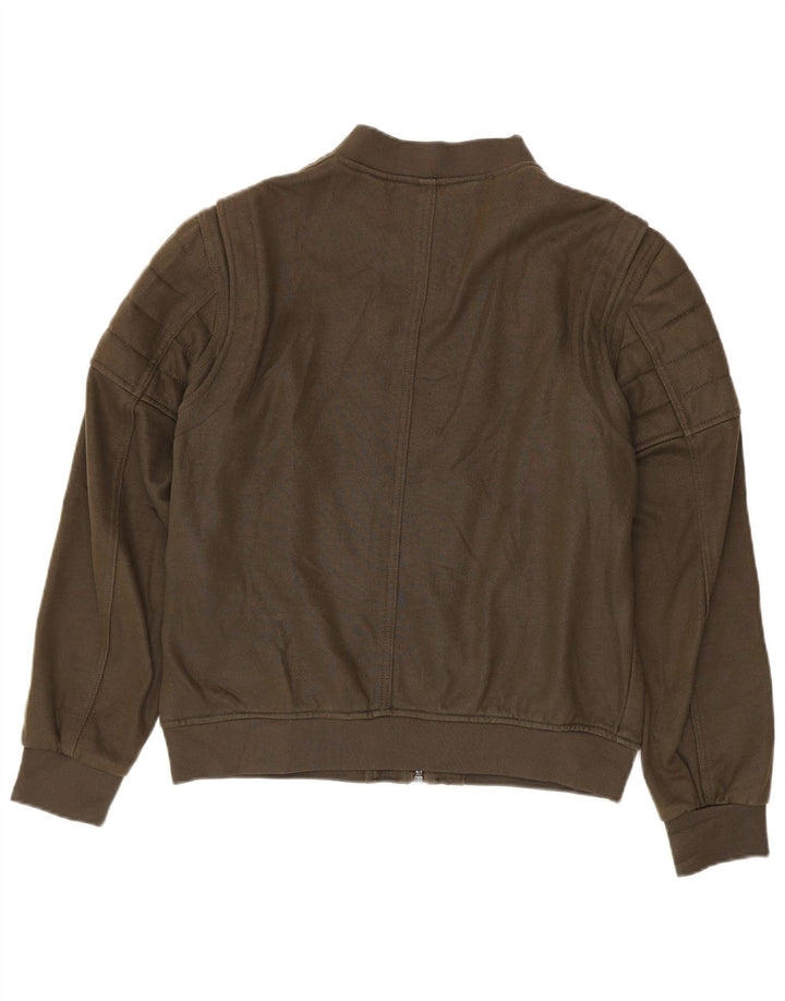Zara Herren Trainingsanzug Top Jacke XL Khaki Polyester