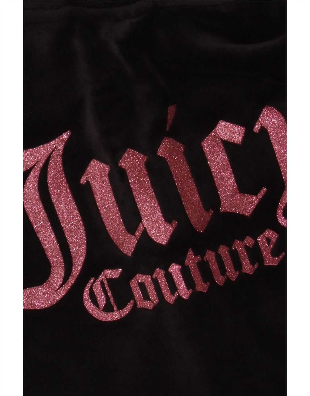 JUICY COUTURE Kapuzenpullover mit grafischem Reißverschluss für Mädchen, 9–10 Jahre, Schwarz