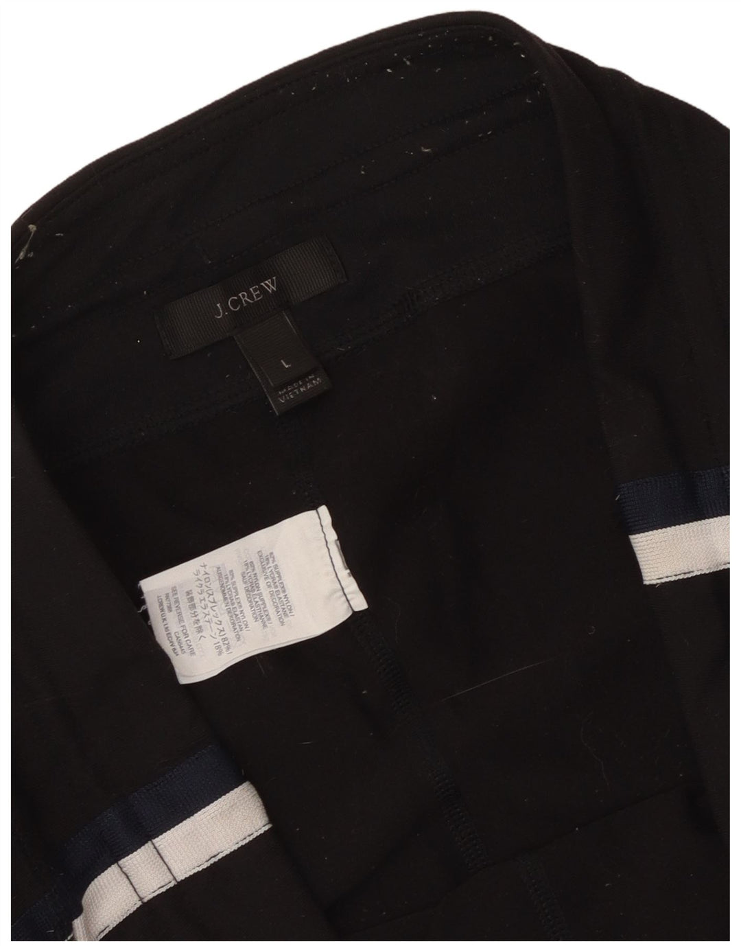 J. Crew Damen-Trainingshose, Größe 46, Größe L, aus schwarzem Nylon