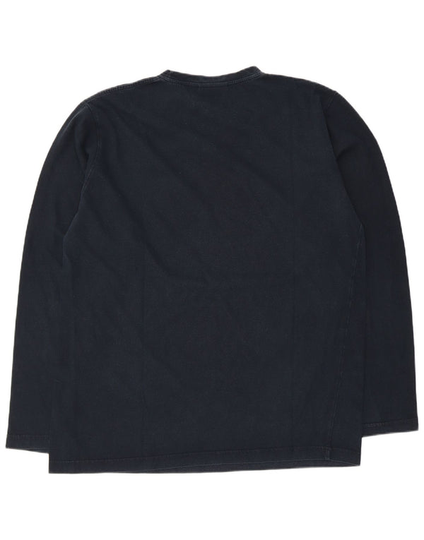 LOTTO Herren-Top, langärmelig, XL, Marineblau, Baumwolle