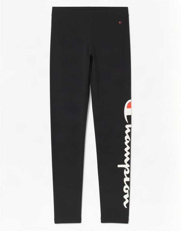 Champion Damen-Leggings mit Grafik, Größe S, Größe S, Schwarz, Baumwolle