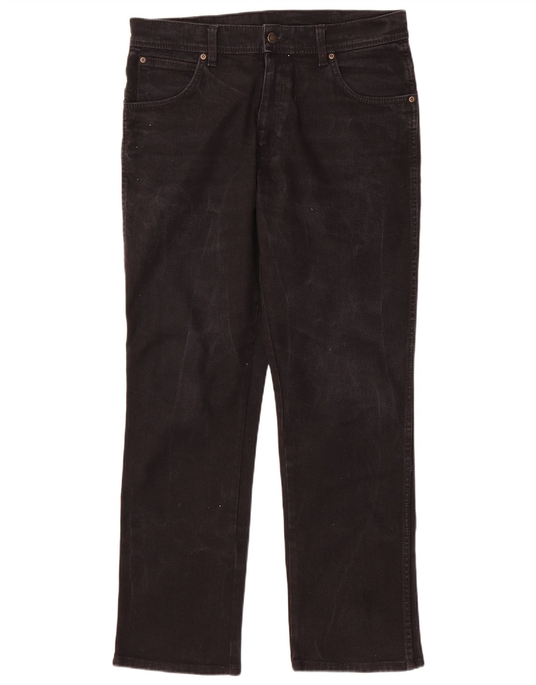 Wrangler Herren-Jeans mit normaler Passform, gerade Passform, W34, L30, schwarze Baumwolle