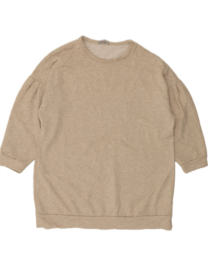 OASIS Mens 3/4 Sleeve Sweatshirt Jumper XL Beige Polyester Vintage Oasis and Second-Hand Oasis from Messina Hembry 