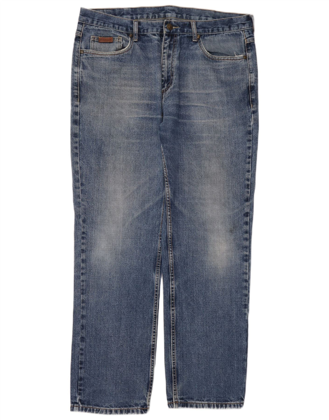 Farah Herren Straight Jeans W38 L32 Blaue Baumwolle
