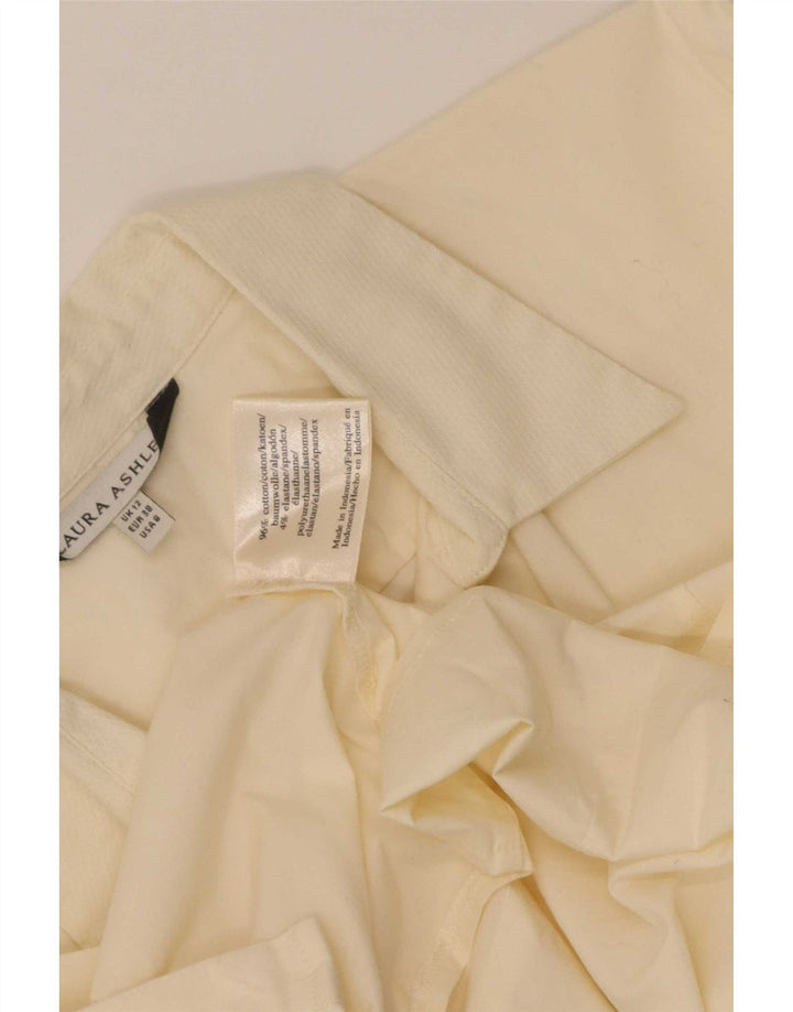 Laura Ashley Damen formelles Hemd, UK 12, mittelbeige Baumwolle