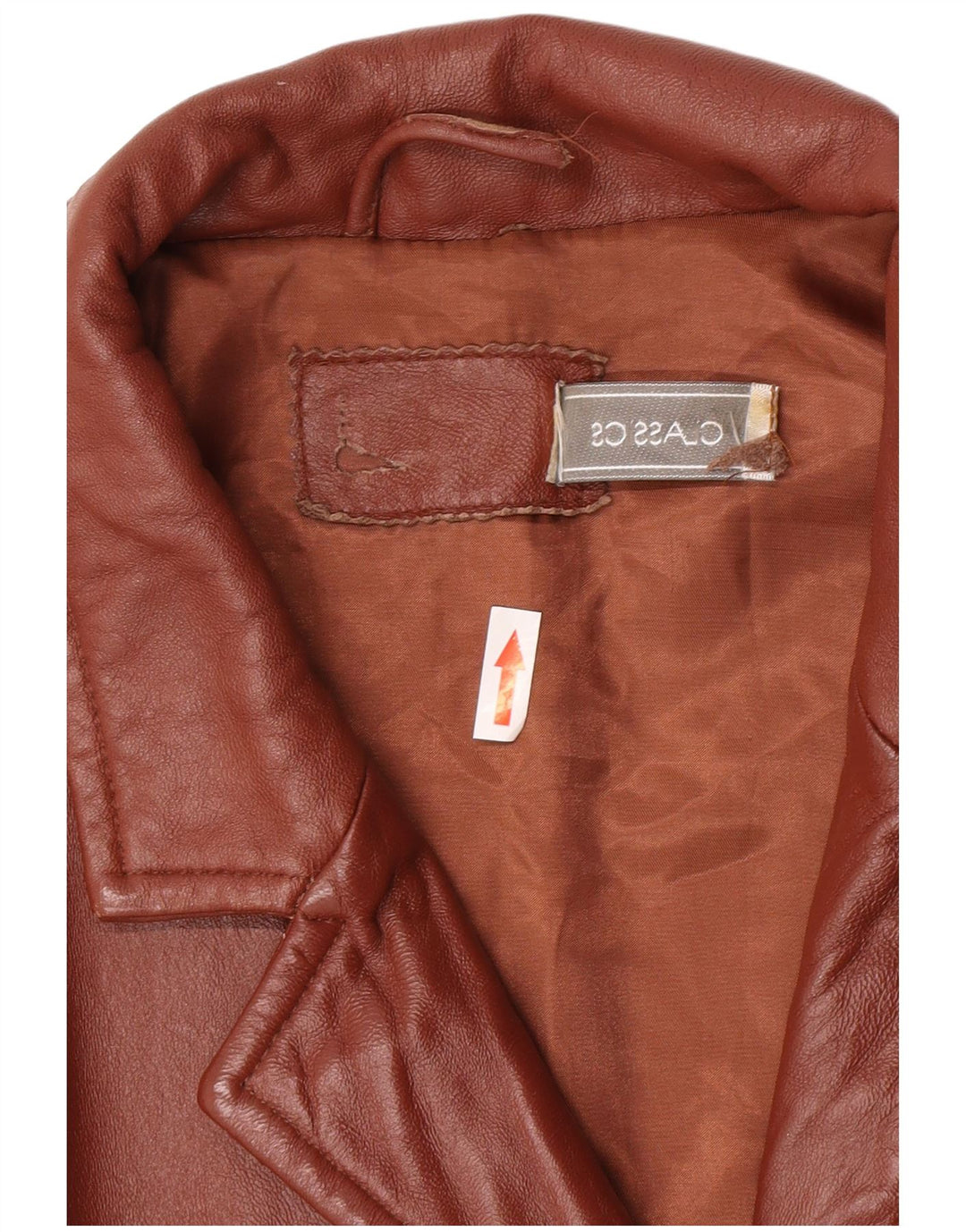 Classics Damen-Blazerjacke aus Leder mit 3 Knöpfen, UK 26 5XL, braunes Leder