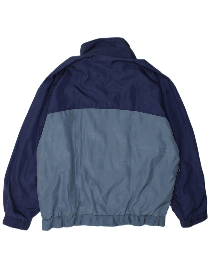 Active Herren-Trainingsanzugoberteil, XL, Marineblau, Colourblock-Polyester