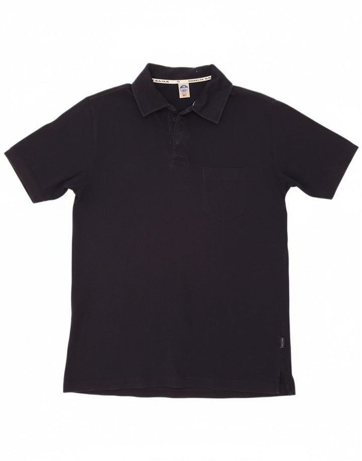 NORTH SAILS Mens Polo Shirt Medium Navy Blue Cotton