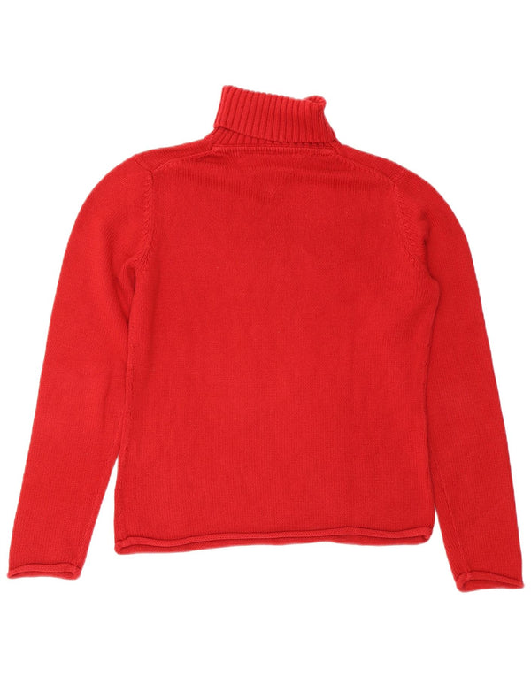 Tommy Hilfiger Damen-Pullover mit Rollkragen, Grafik, Gr. 14, Rot