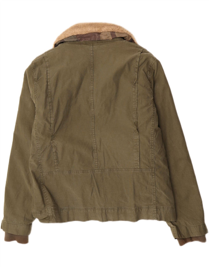 Scotch & Soda Herren Bomberjacke UK 42 XL Khaki Baumwolle