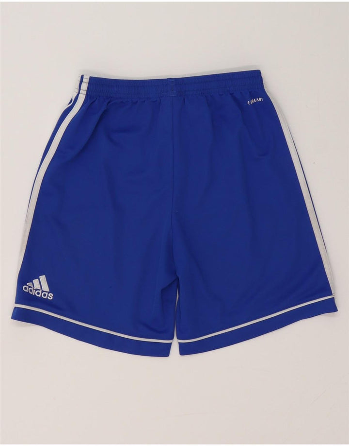 ADIDAS Boys Aeroready Sport Shorts 13-14 Years Blue Polyester