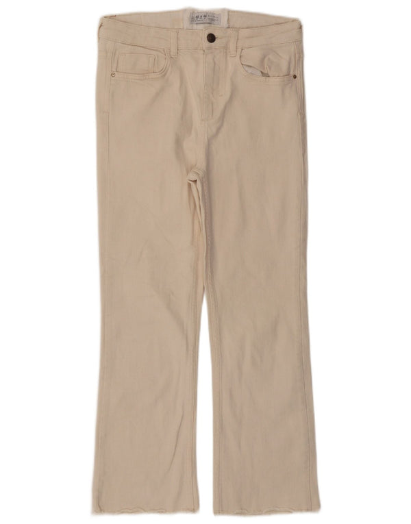 Kurze Jeans für Damen von Zara, EU 40, mittelgroß, W28, L25, Beige