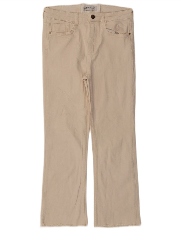 Kurze Jeans für Damen von Zara, EU 40, mittelgroß, W28, L25, Beige