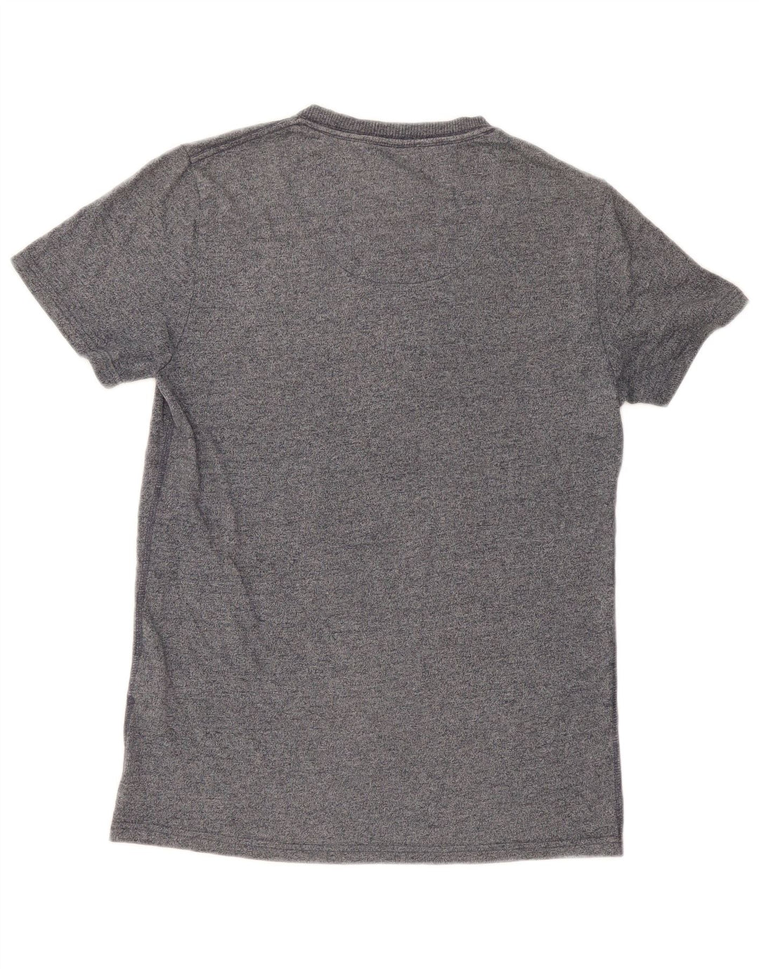 Superdry T-Shirt-Oberteil für Herren, Größe S, grau gefleckte Baumwolle