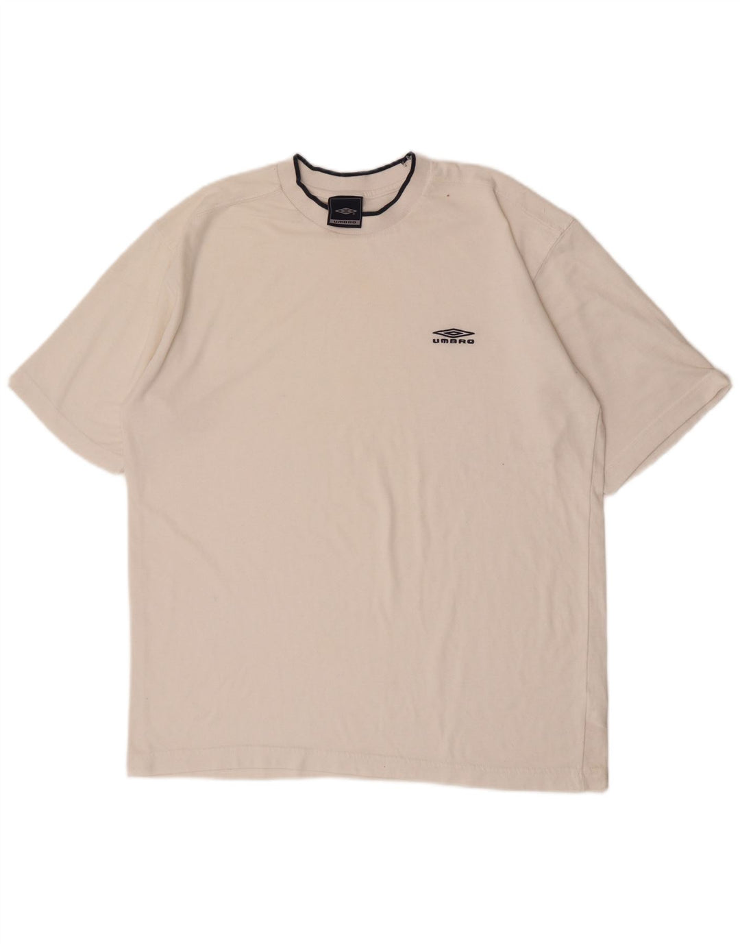 Umbro Herren-T-Shirt mit Grafik, groß, aus weißem Polyester