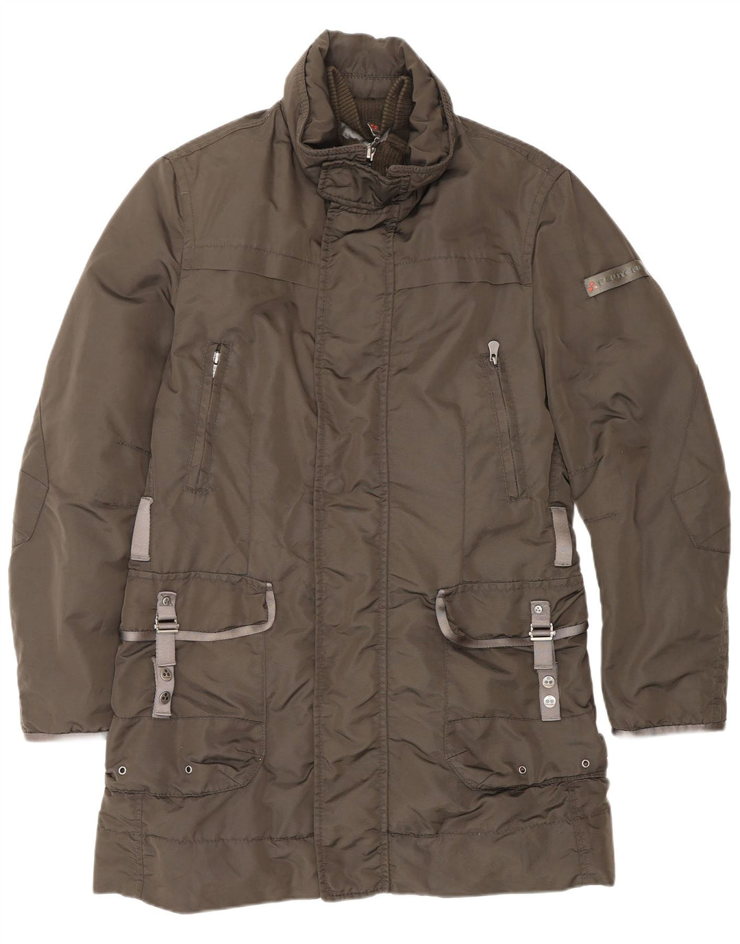 PEUTEREY Wattierter Herrenmantel UK 36 Small Grau Polyamid