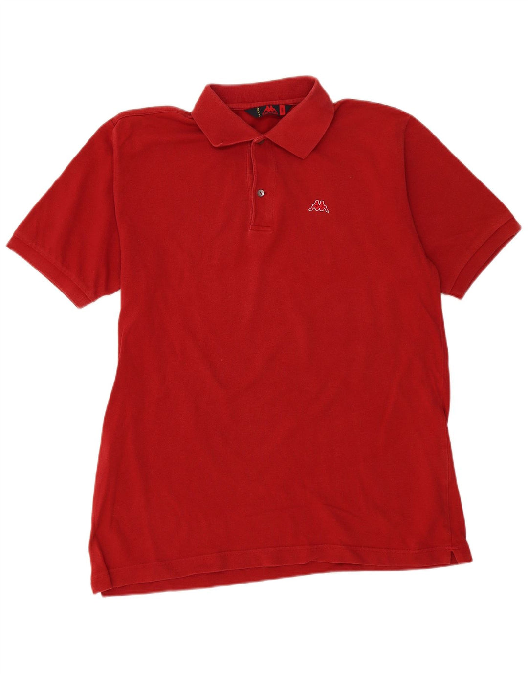 Kappa Herren-Poloshirt, große rote Baumwolle
