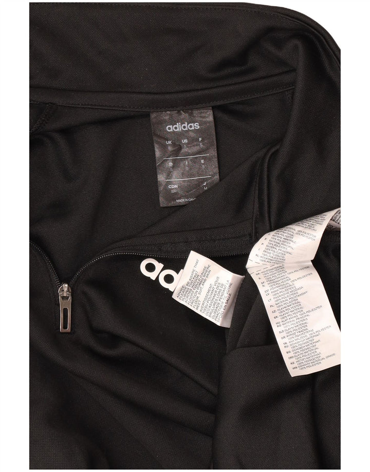 Adidas Herren Climalite Zip Neck Pullover Trainingsanzug Top Small Schwarz Polyester