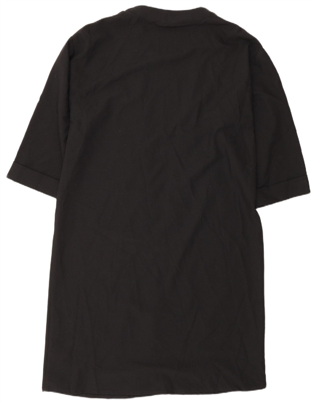 Topshop Damen-Robenkleid mit 3/4-Ärmeln, UK-Größe 44, Größe L, Schwarz, Polyester