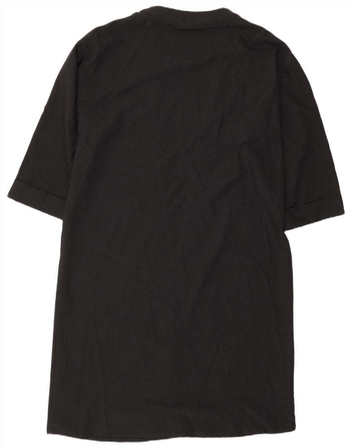 Topshop Damen-Robenkleid mit 3/4-Ärmeln, UK-Größe 44, Größe L, Schwarz, Polyester