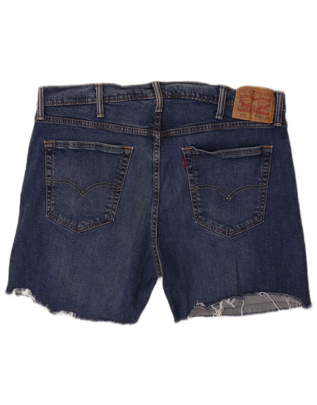 LEVI'S Herren 559 Denim Shorts W38 XL Blaue Baumwolle