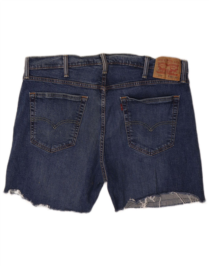 LEVI'S Herren 559 Denim Shorts W38 XL Blaue Baumwolle