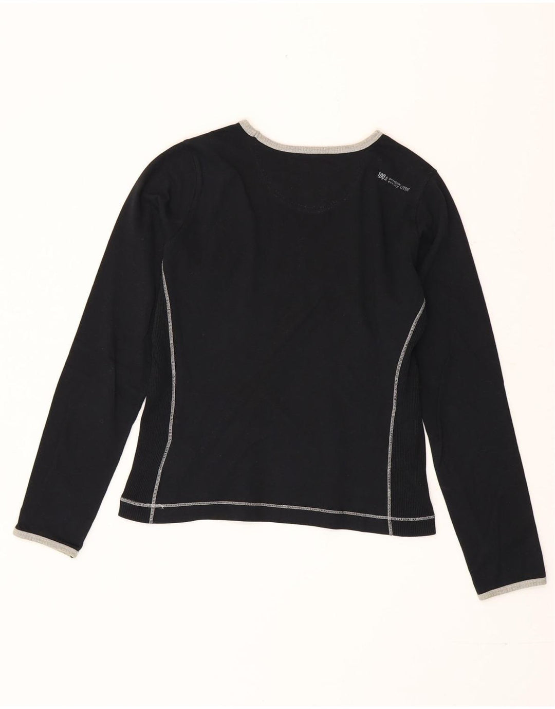 Champion Damen Heritage Classics Graphic Top Langarm UK 10 Small Schwarz