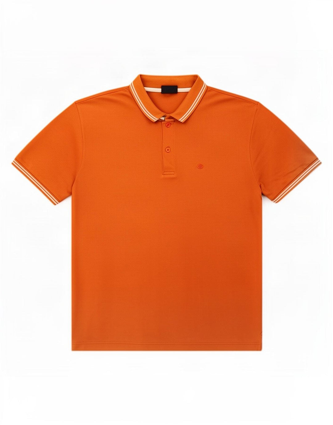 Champion Herren Poloshirt Mittelorange gestreift