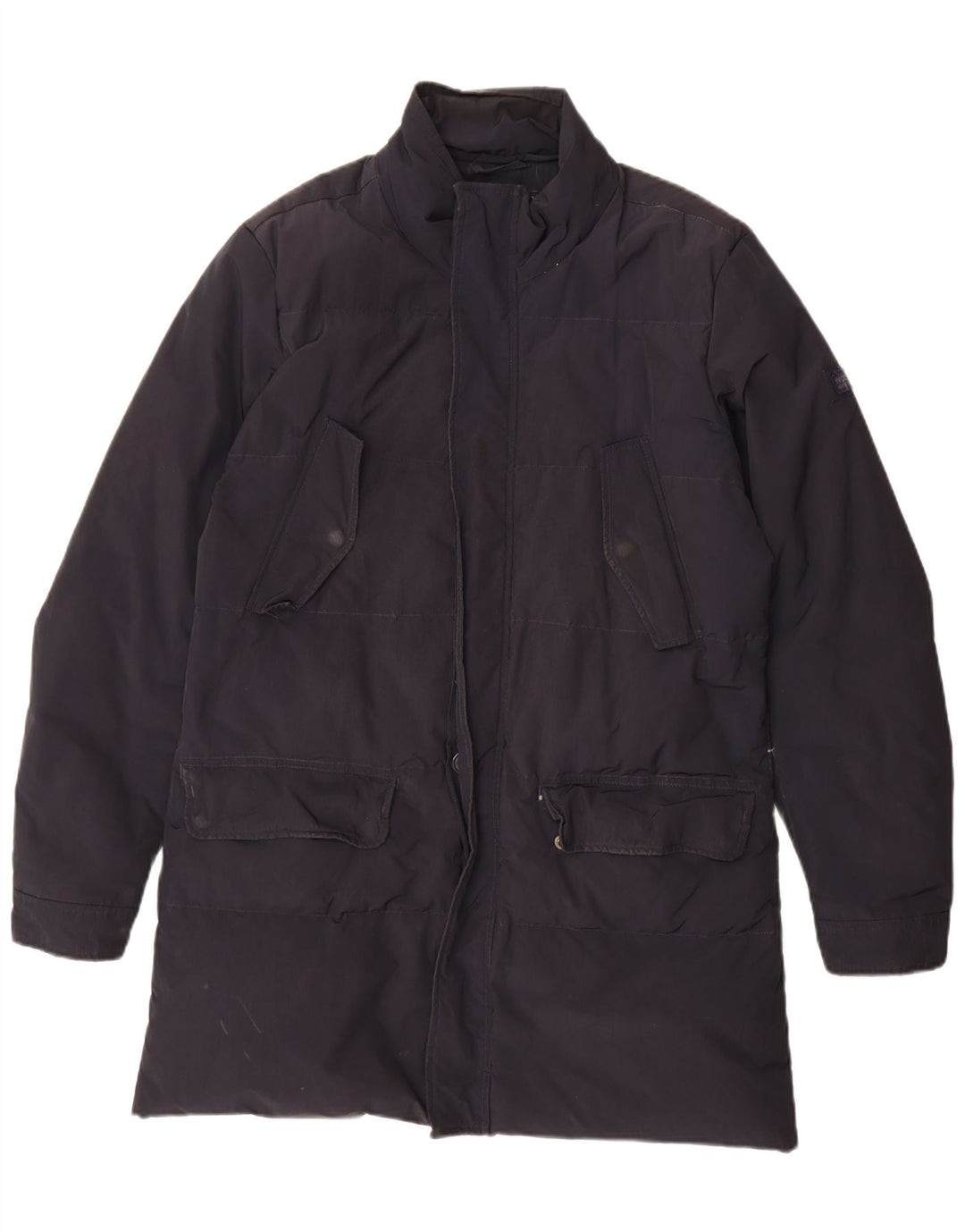 Woolrich Herren gepolsterter Mantel UK 38 Mittel Marineblau