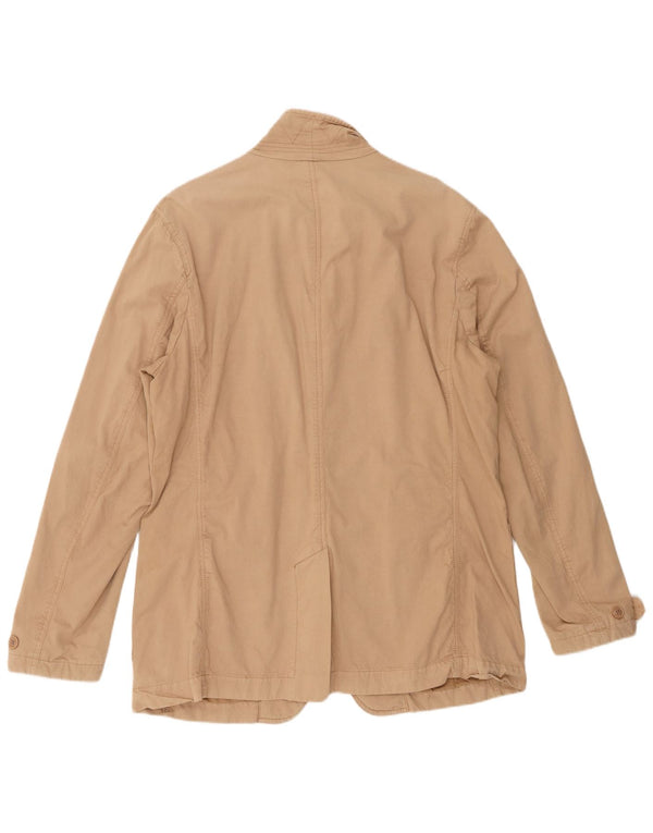 Woolrich Herren-Utility-Jacke UK 44 2XL Beige Baumwolle