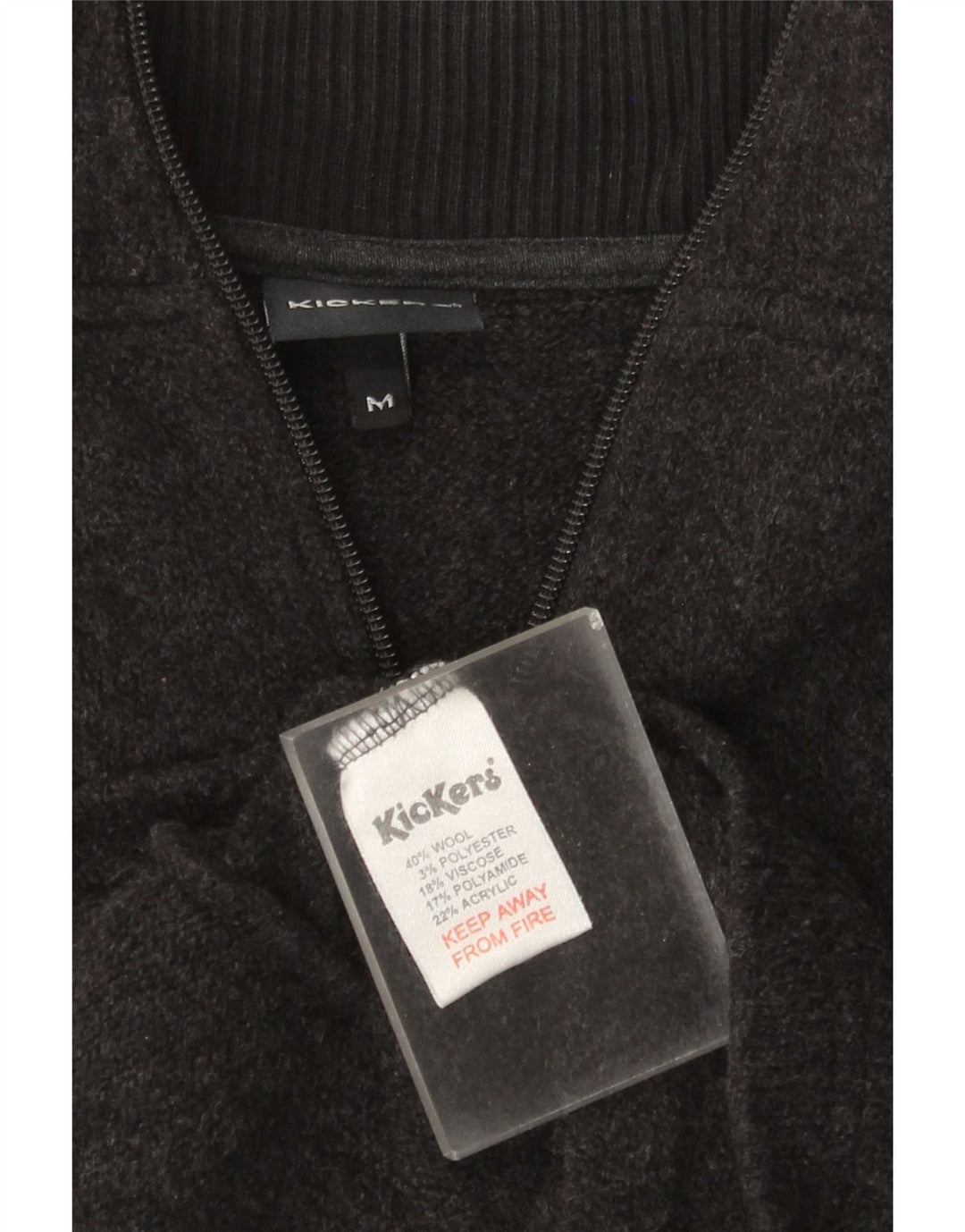 Kickers Damen-Cardigan-Pullover UK 14 Mittelgraue Wolle