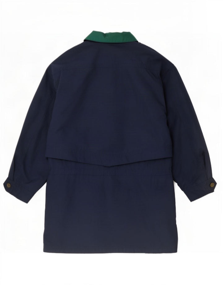 St. Bernard Damen Übergroßer Regenmantel UK 10 Small Marineblau Polyester