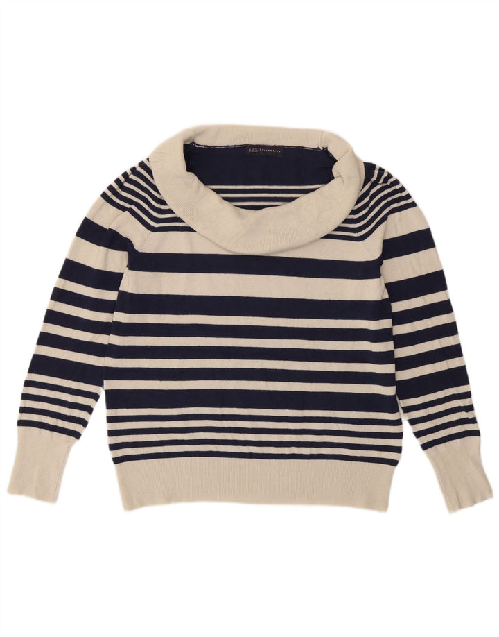 Marks & Spencer Rollkragenpullover für Damen, Gr. 40, Marineblau