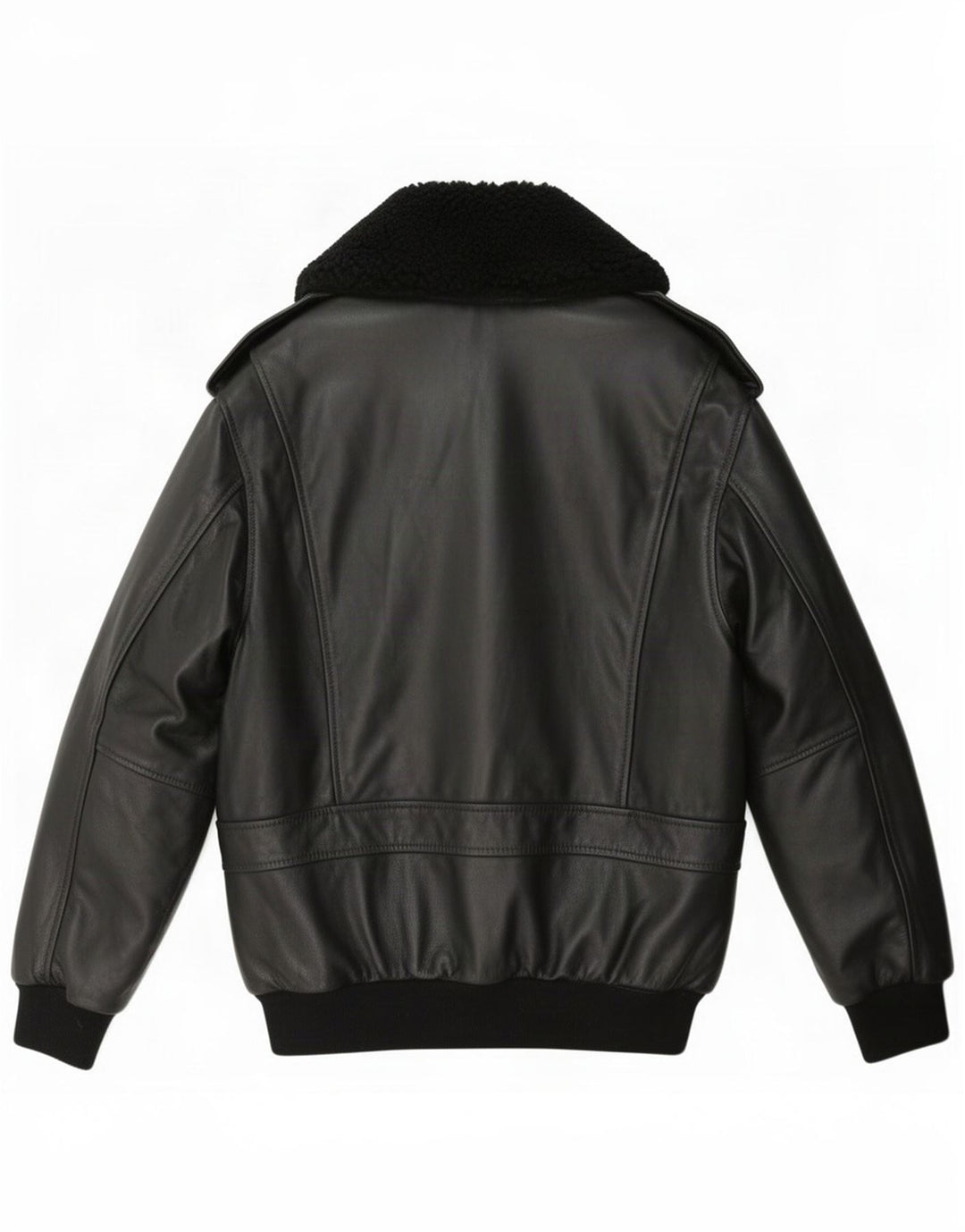 Redskins Herren Militärlederjacke UK 36 Small Schwarz