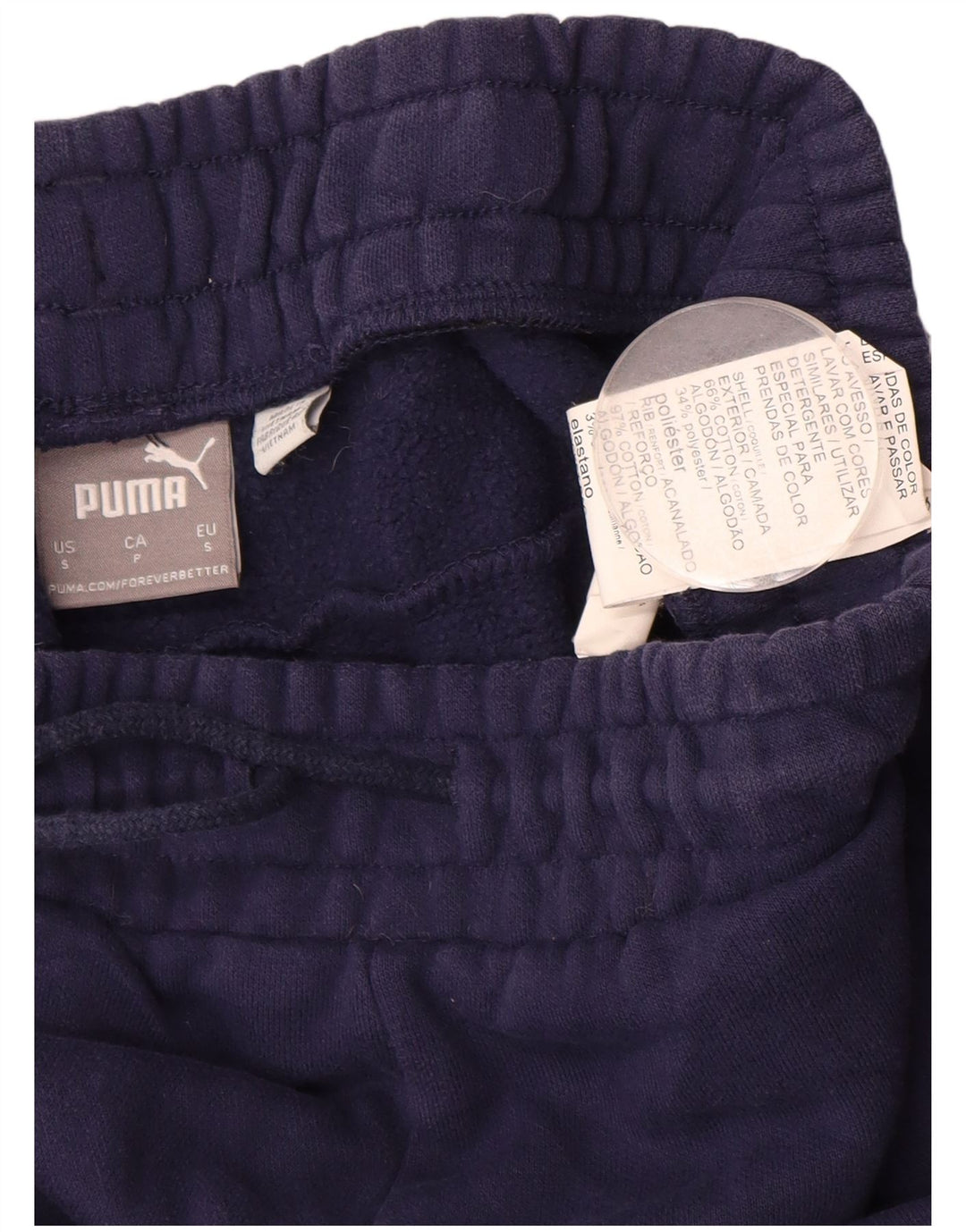 PUMA Herren-Trainingshose, Jogginghose, klein, marineblau, Baumwolle