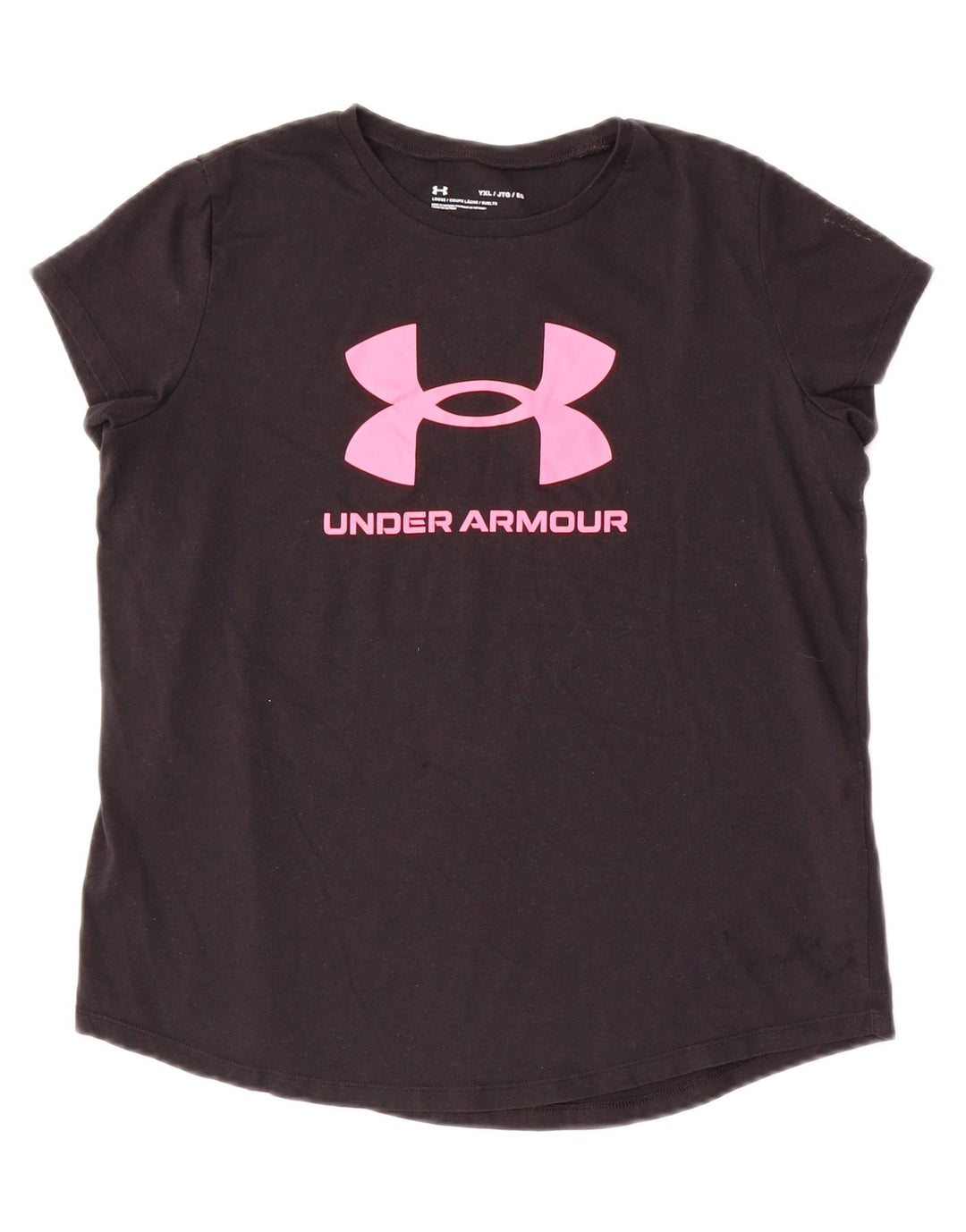 UNDER ARMOUR Mädchen Loose Fit Graphic T-Shirt Top 13–14 Jahre XL Schwarz