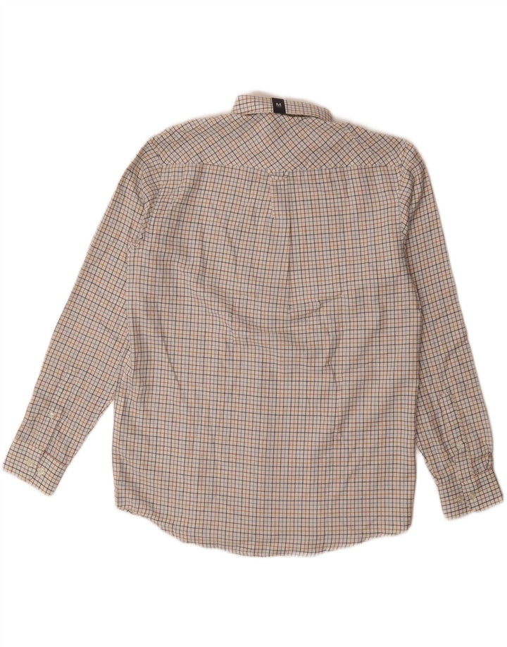 James Pringle Herren-Flanellhemd, mittelgrau, kariert, Polyester