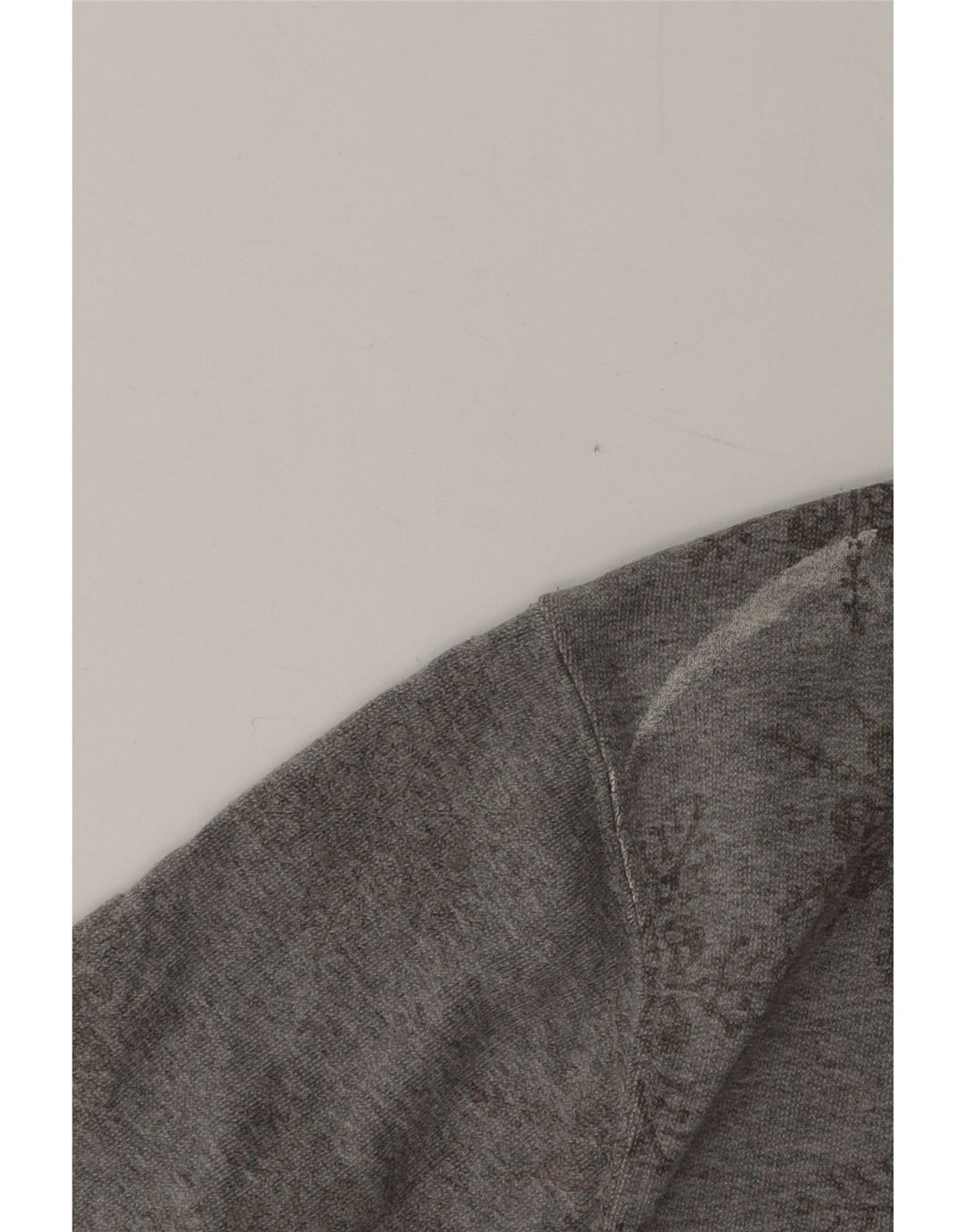 Vans Herren-Sweatshirt-Pullover aus mittelgrauer Baumwolle mit Blumenmuster