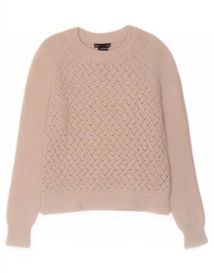 Marks & Spencer Damen-Pullover mit U-Boot-Ausschnitt, Gr. 14, Mittel, gebrochenes Weiß
