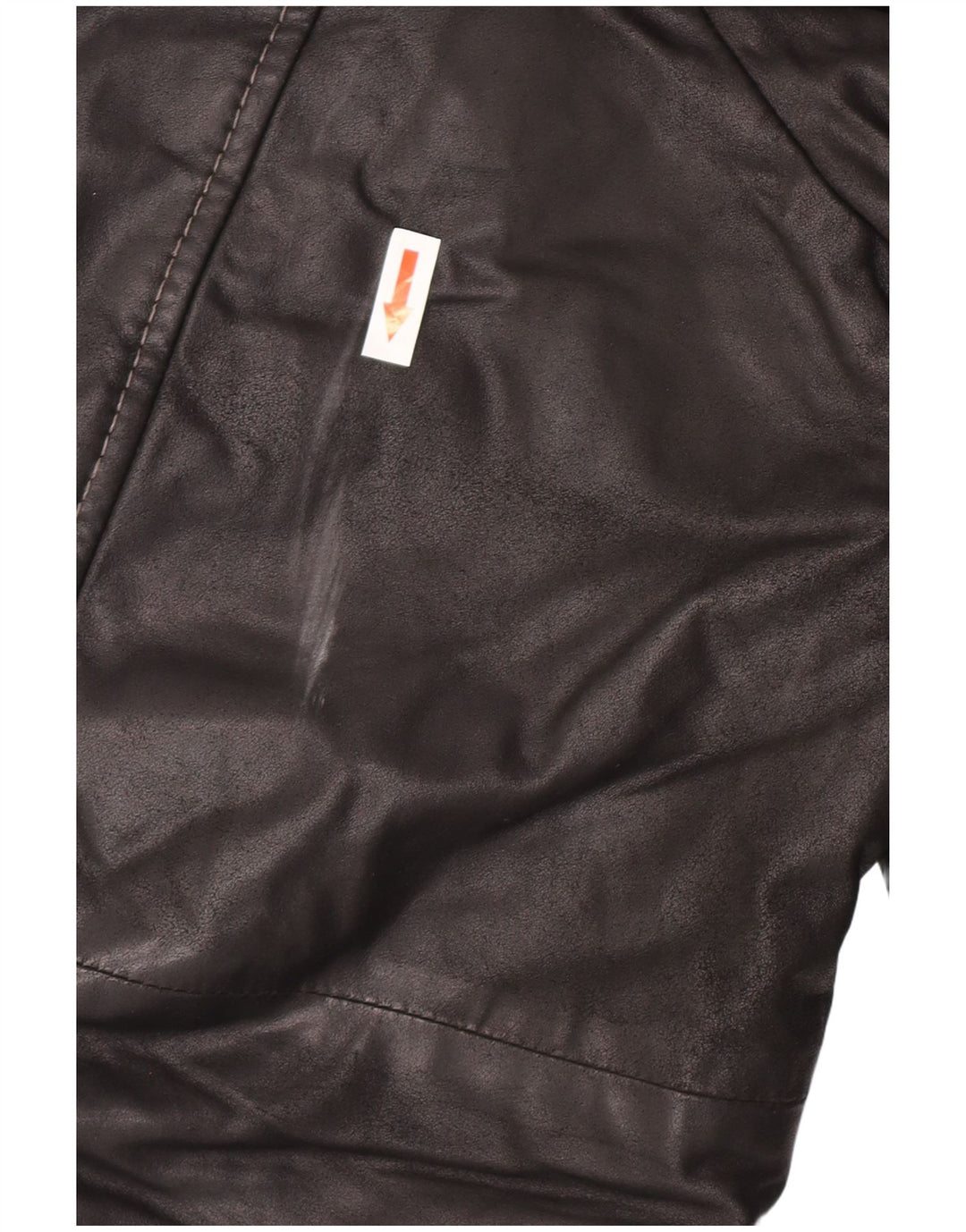 Vintage Herren Ledermantel IT 58 4XL Schwarzes Leder