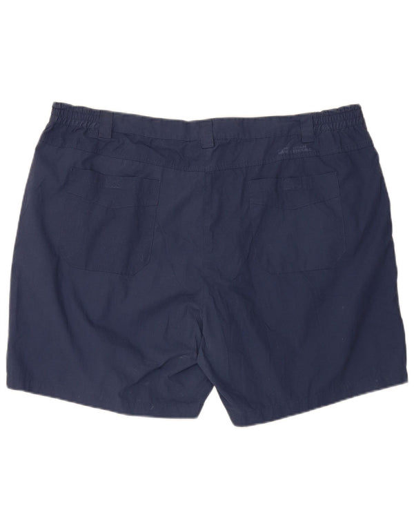 Mountain Warehouse Damen-Freizeitshorts mit hoher Taille, W44, 3XL, Marineblau