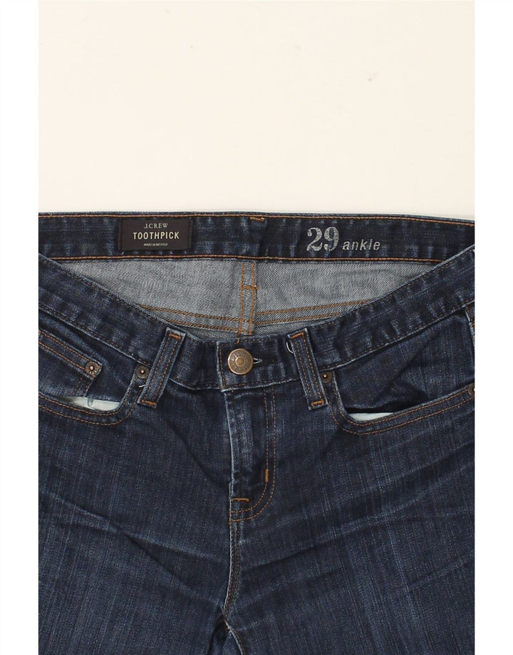 J. CREW Womens Toothpick Slim Jeans W29 L28  Navy Blue Cotton Vintage J. Crew and Second-Hand J. Crew from Messina Hembry 