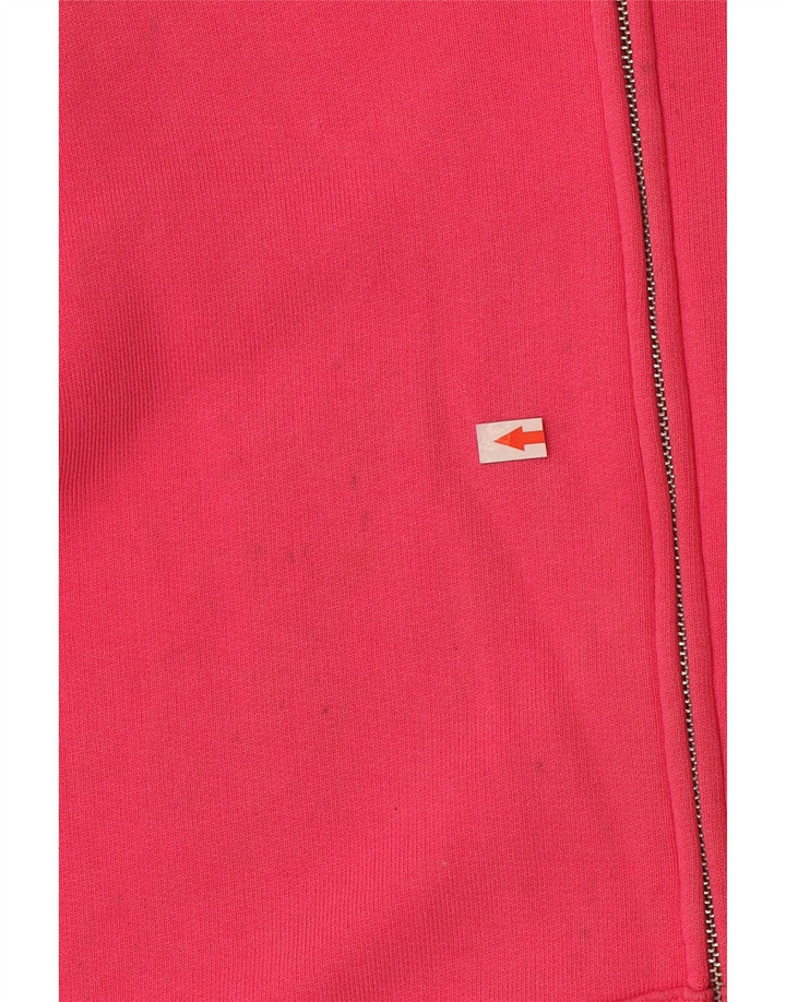 Marks & Spencer Damen-Kapuzenpullover mit Reißverschluss, UK 12, mittelrosa, Baumwolle