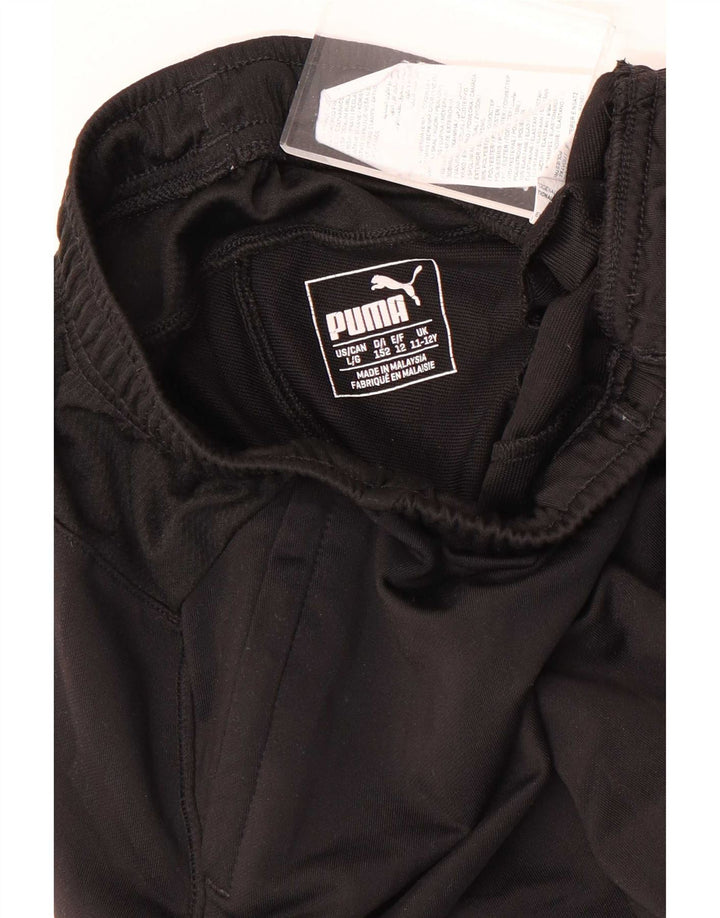 Puma Trainingshose für Jungen, 11–12 Jahre, Größe L, Schwarz, Polyester